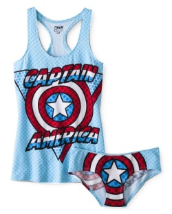 squeeful:  fuckyeahmarvelstuff:  Marvel Tank and Panty Sets from Target  GET ON MY BODY!