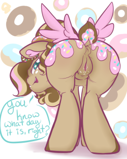 rawrcharlierawr:  rawrcharlierawr:  happy donut day &lt;33  happy not donut day  can we talk about how a plain as fuck plotshot of an oc that i threw together in an hour has more notes than anything i&rsquo;ve ever drawn