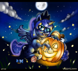 mlpfim-fanart:  Candy for Luna by aNIGHTLYpony