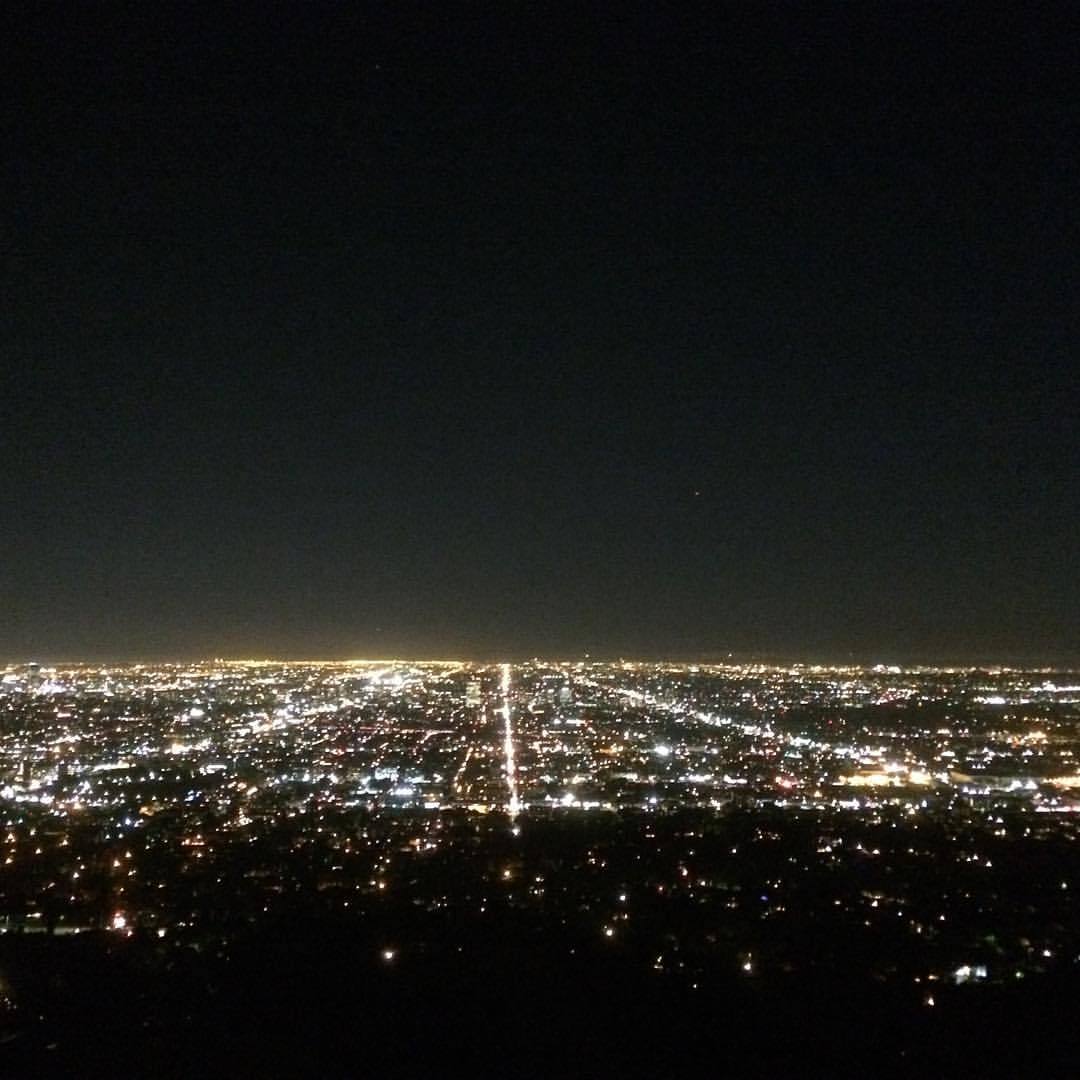 view from the observatory the other night   LA, Dec 2015