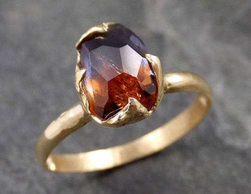 sosuperawesome: Partially Faceted and Uncut Gemstone RingsAngeline Crowder Boyer on Etsy