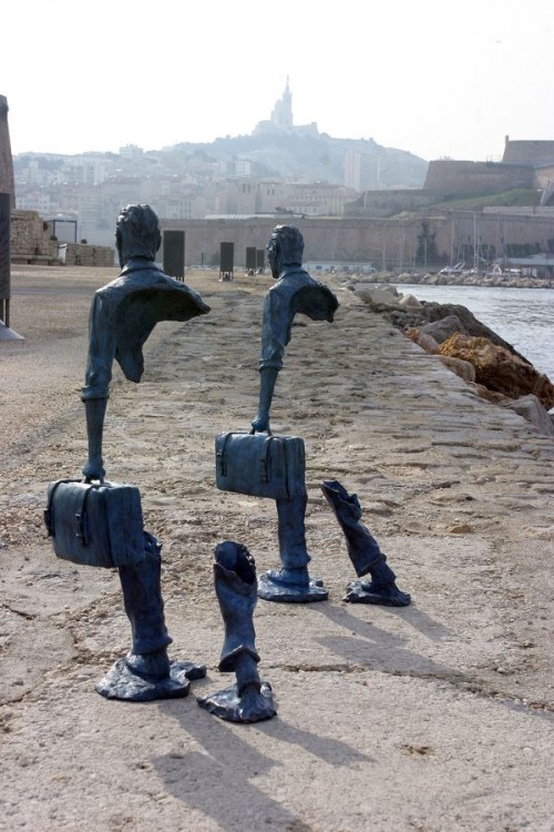 conflictingheart:  ‘In Search of Missing Pieces’ is a series of sculptures by artist Bruno Catalono. 