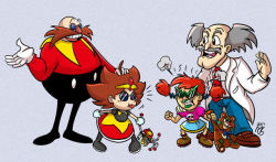 ronnieraccoon:   Everyone’s going on about this Eggman  kid, but does anybody out there remember Weaseletta?   what? lol XD