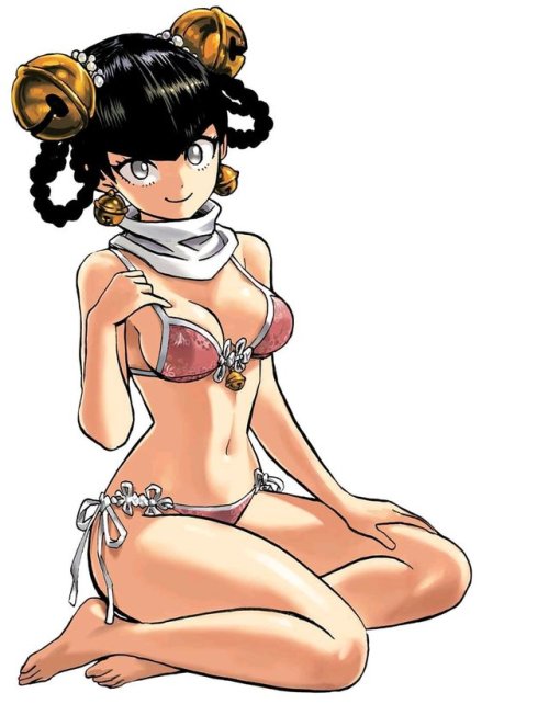 ichise:Murata’s drawings of the OPM Girls in Swimsuits