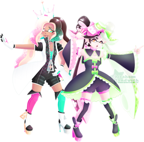 ghiraham-sandwich: Splat fusions of my fave girls :) 