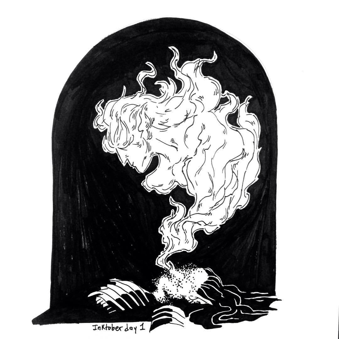 emily-escott:  Silmarillion #Inktober day 1! Prompt: Fast The death of Fëanor “Then