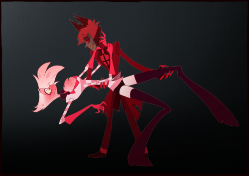 flailchicken:  ❤️ Alastor &amp; Lines © @demydemsAngel Dust &amp; colors © @flailchicken we did gr