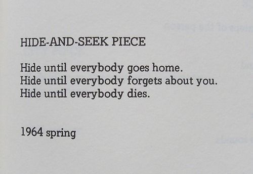 oeus:   Yoko Ono - Grapefruit, 1964 