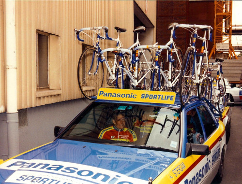 cycleboredom:  Panasonic Team pre-race service course.