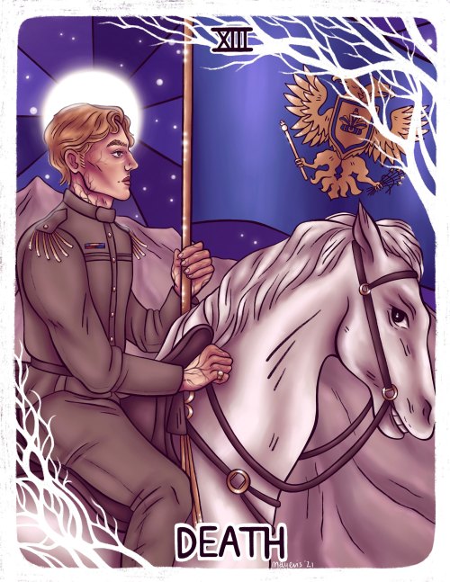 My pieces for this years @grishaversebigbang!This tarot card series is based on @efflorescens’