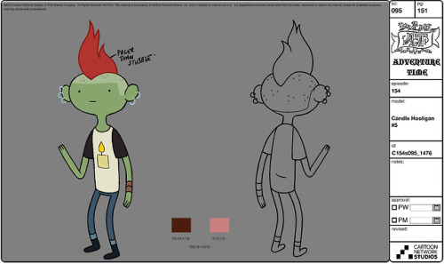 “It’s The Hooligans Who Love Candles!” selected model sheets from Blade of Grass lead character & prop designer - Matt Forsythe character & prop designers - Erica Jones & Michael DeForge character & prop design clean-up