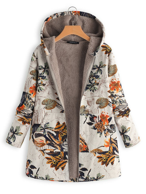 permanentfilemugglethings: Printed Hooded Pockets Jackets for Women  Check out HERE  