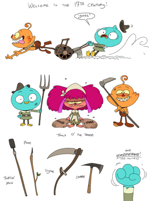 zakeno:Some stuff I did for a Harvey Beaks design test last year during my Nickelodeon internship! T