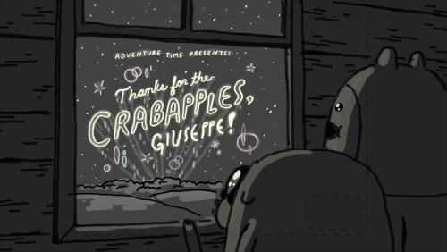Thanks for the Crabapples, Giuseppe! - title card designed by Seo Kim painted by Nick Jennings
