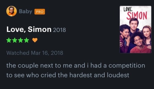 chrisandfem:some of my favorite reviews of Love, Simon (2018) so far