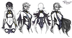 Here’s my Bayo swimsuit designs for Smash