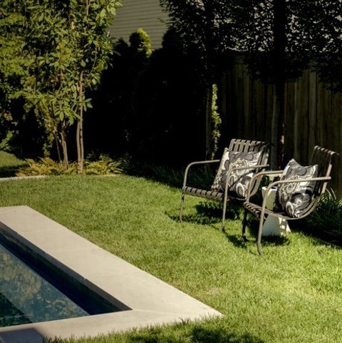 Contemporary Landscape - DeckingThis Is An Illustration Of A Small, Formal, Full-sun Backyard Garden