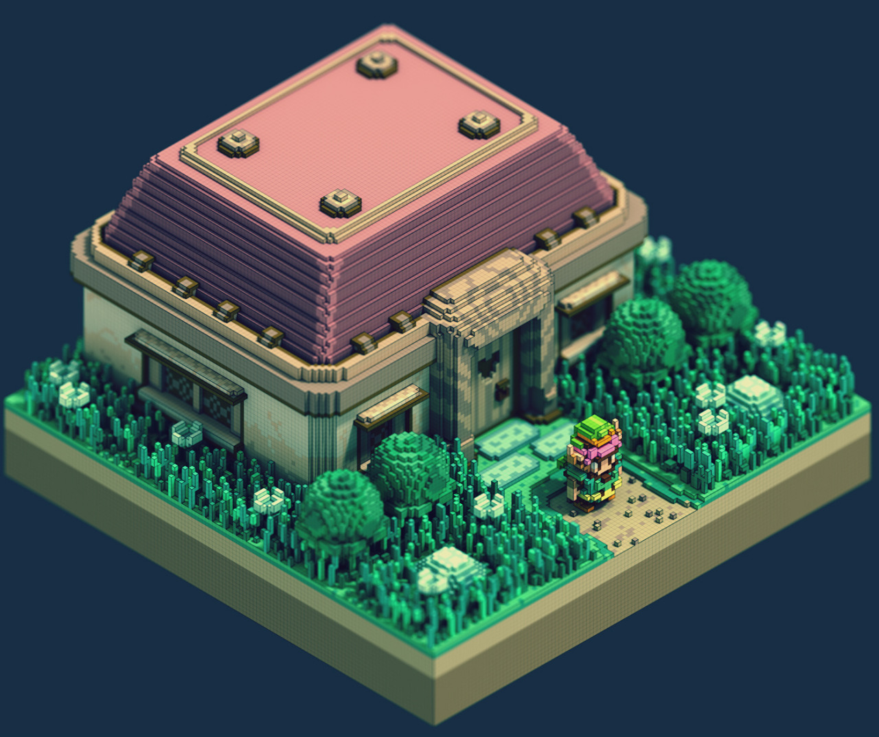 it8bit:  Zelda 3D Isometric DesignCreated by  Sir Carma  