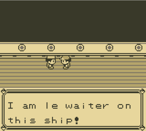 adriofthedead: ivory-gold: headcanon professor Sycamore was a waiter on S.S Anne in pokemon blue to 