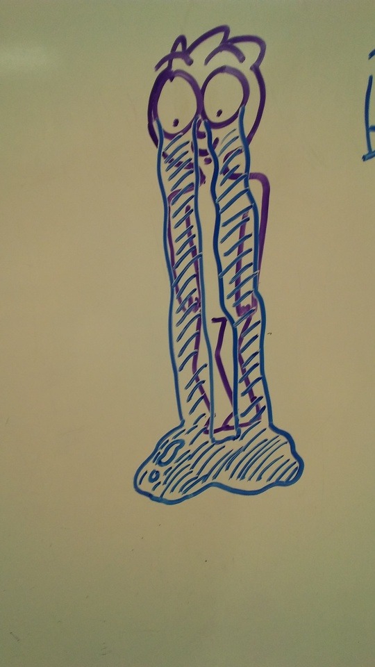 Some Weird Doodlea I Did On The White Board Out Of Boredom