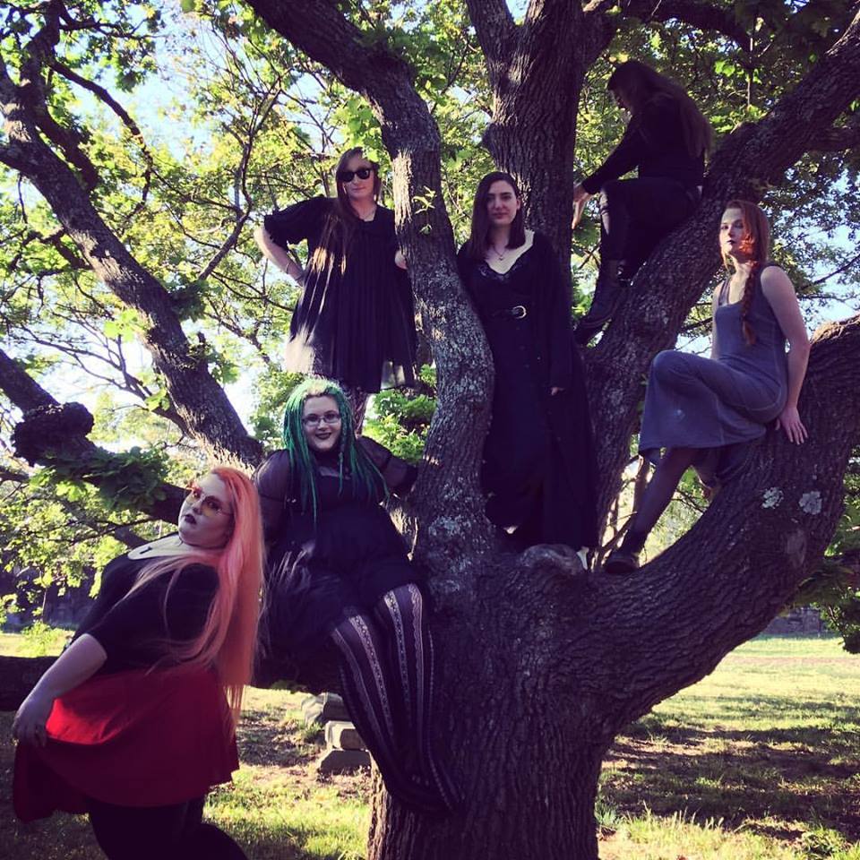 Dani submitted this photo with the comment “A bunch of Aussie goths up a tree. My only regret is smiling (but of course I didn’t think of submitting until after the photo was taken.)
Also we were in a cemetery!”
I understand, fellow Australian...