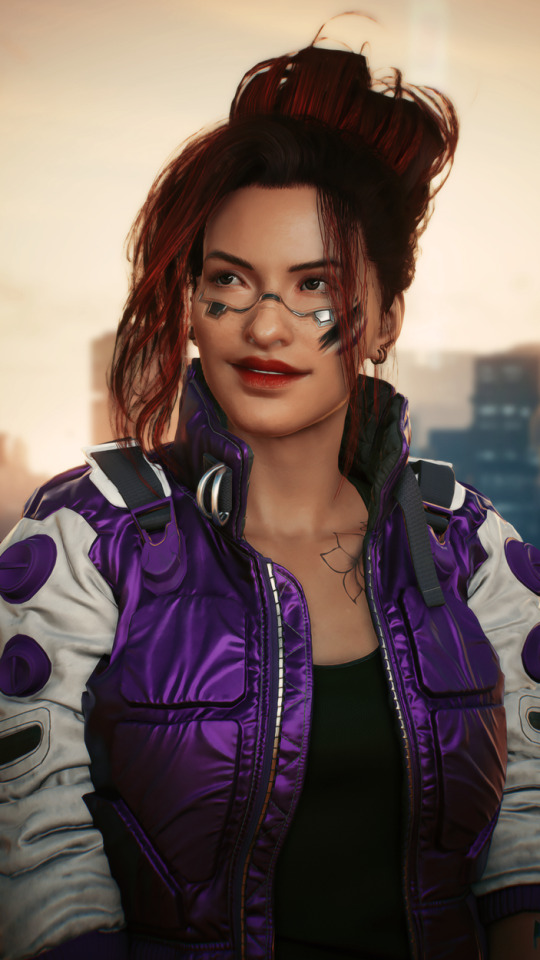 happy (early) pride from your friendly neighborhood ace 🖤🤍💜 #❤🧡💛💚💙💜 #you are all valid & important & deserve all the love #cyberpunk 2077#cp2077#cp77#cp2077 photomode#fem v#female v #fem v friday  #oc: wren v vogel #screenshots