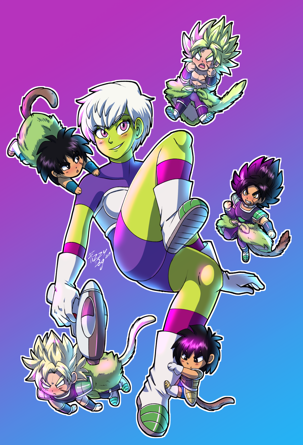 rougafuufuukens:  Cheelai   Broly (x5)At first it was just Cheelai, but she looked