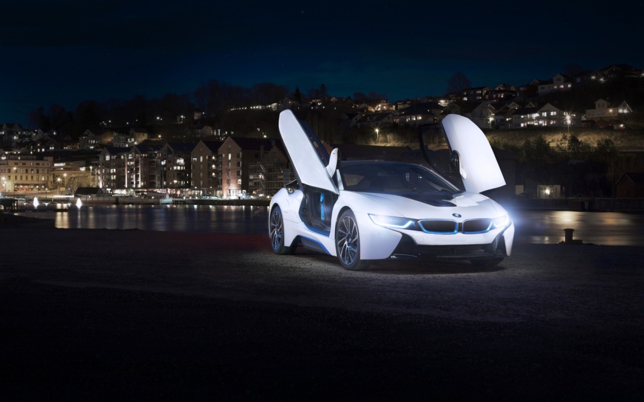 Hd Wallpapers By Wallpaperfx White Bmw I8 Concept Wallpaper