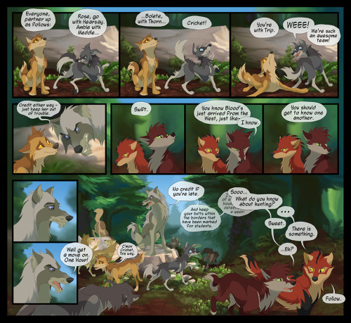 fablepaint:  kayfedewa:  Page 3 of Preview comic. environments by Fablepaint we’re on patreon!  day 