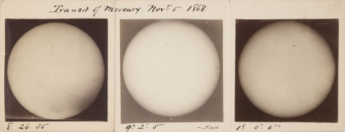 dame-de-pique:Transit of Mercury, November 5 1868
