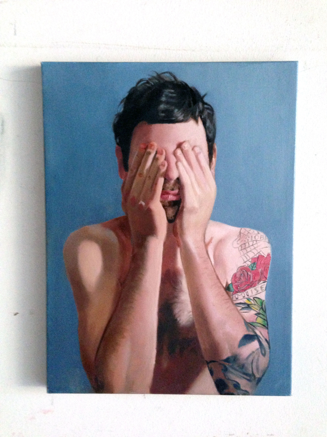l-valencia: “Cristobal” 12x16&quot; oil on canvas