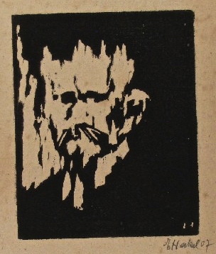 magictransistor:  Erich Heckel. Zur Ballade I, Two Figures, The Prisoner, The Judge,
