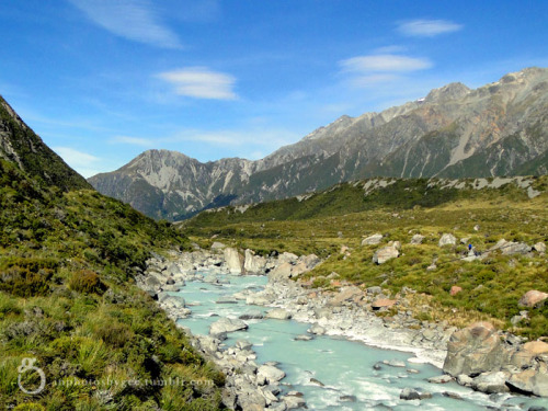 inphotosbygee:glacial river in Aoraki National Park in New Zealand, Apr 2015