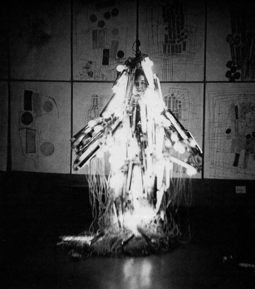 thespectraldimension: Atsuko Tanaka (1932-2005): Electric Dress (1956). Tanaka, a member of the irre