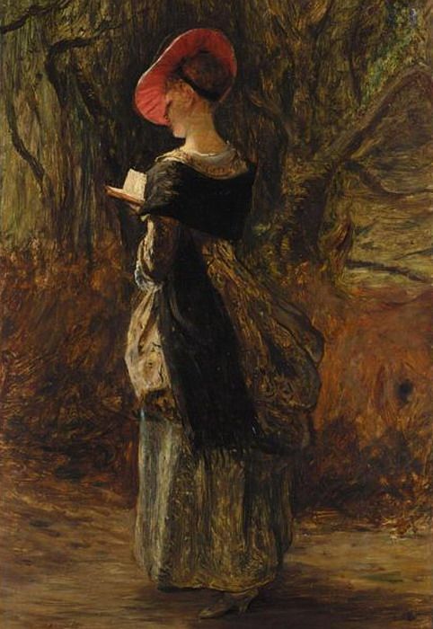 The Reader (1886). John Pettie (Scottish, 1839-1893). Oil on canvas laid on panel.In 1866 Pettie was