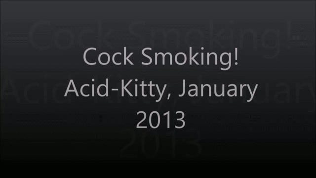 le-acid-kitteh:  Vintage Acid-Kitty Cock Smoking ClipThis video is from roughly 2013!