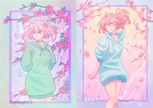 A redraw of a test i did last year and that i failed very hard  I always love to watch cherry blossom flower, and i wanted for a long time to learn to draw it properly 

! #cherry blossom flower #cherry blossom #cherry blossom drawing #sakura#sakura drawing#aesthetic#aesthetic drawing#aesthetic art#aesthetic anime#redraw challenge#redraw art#pink hair#sweat dress#pastel art#pastel artist#pastel colors#pastel drawing#soft aesthetic#sophingers#illustration