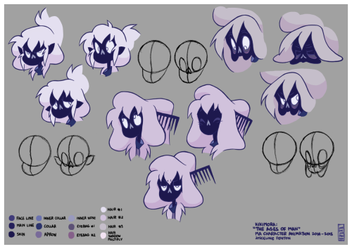 mildtarantula:  things that have taken me far too long: this assignment. the project was to show a character at 3 different stages of their life. since starting this animation course i have a newfound appreciation for simple designs >_< for a comic
