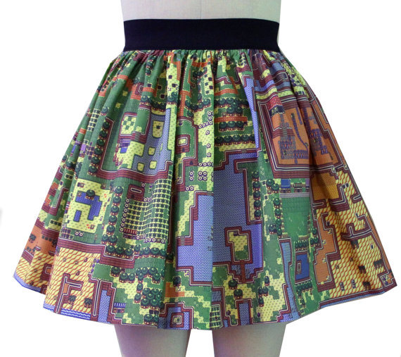 it8bit:  Map of Hyrule: Legend of Zelda Full Skirt Available for $45.99(US) @Etsy