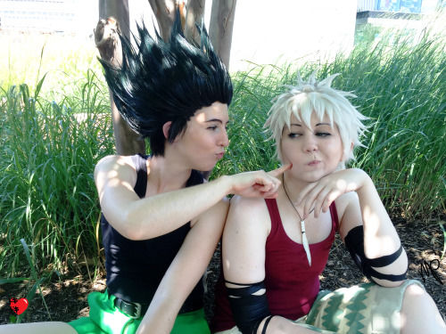 Gon and Killua’s Otakon Matsuri Date~! &lt;3Gon: http://amisgurumis.tumblr.com/Photographer: Veronic