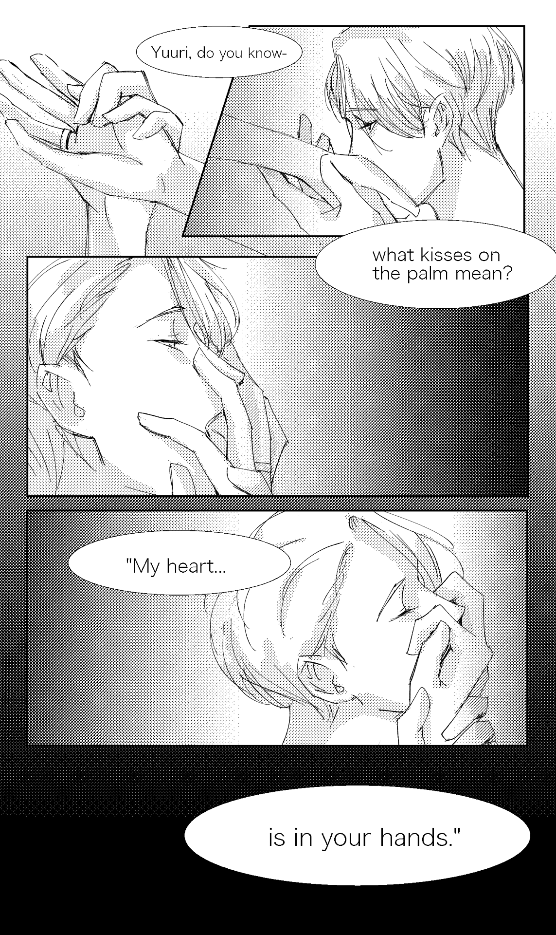 iruutciv: A very short thing because I have a thing for palm kisses  (I haven’t
