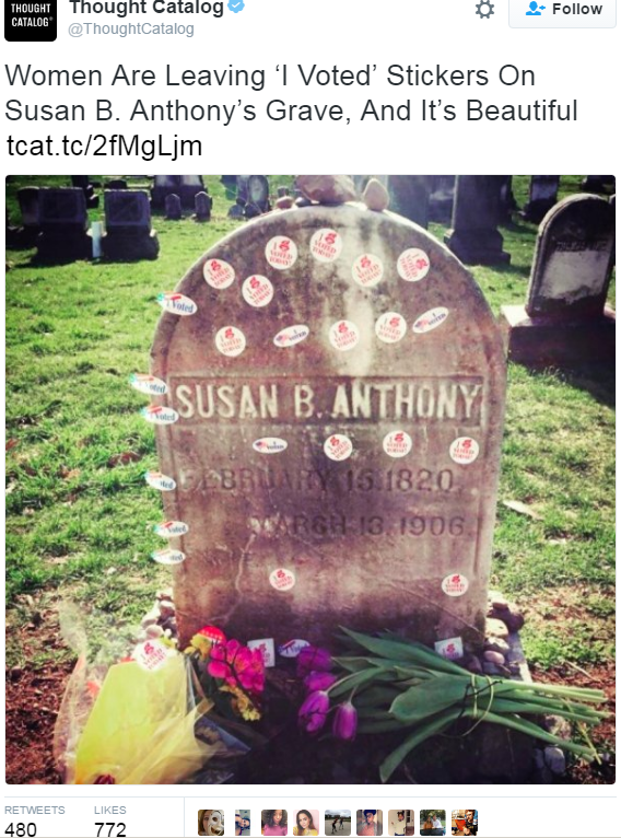 odinsblog:  hustleinatrap:  Fact.  I think it’s sO appropriate that Susan B. Anthony