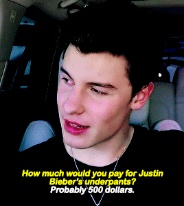 manfuckyopride: liabilit: Shawn would buy Justin Bieber’s dirty underwear 