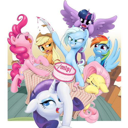 I’ve been going through my old files and remembered this piece had a way higher resolution. Which you can get here (5000 x 5000 25mbs)It was a piece done for /mlp/’s charity table thing a year ago or so.