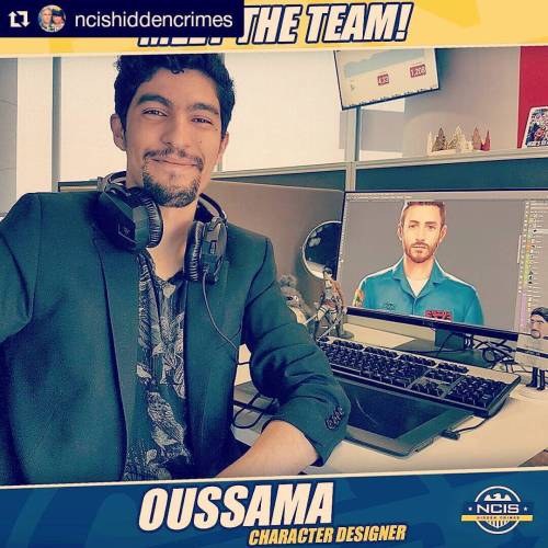 At the office!^^ #Repost @ncishiddencrimes with @repostapp・・・Meet Oussama, our Character Designer - 