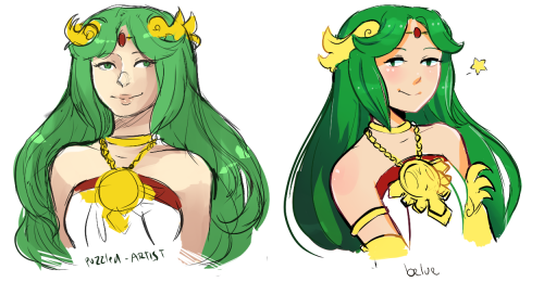 verifying:  art style meme from twitter.. + palutena  im so so so dead rn  