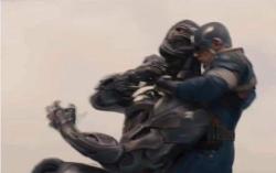 shittymoviedetails:In Avengers: Age of Ultron, Captain America attempts to choke Ultron. This is because he is from the 1930s and doesn’t understand what a robot is.