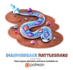 cryptid-creations:  Day 1393. Diamondback