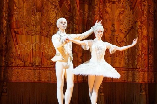 Ekaterina Krysanova and Artem Ovcharenko after Bolshoi’s The Sleeping BeautyPhoto via Artem’s FB