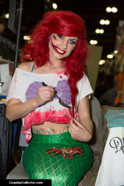 dtjaaaam:  Zombie Ariel - Comikaze Expo 2013 Up where they walk, up where they run, up where they stay undead in the sun… Cosplayer: Traci Hines 